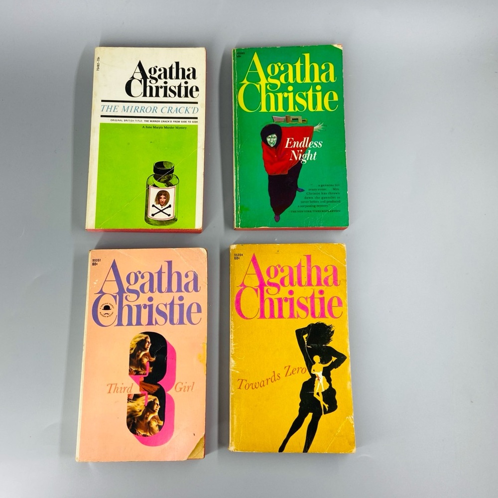 Vintage Agatha Christie Picket Books 1960’s Paperback set of 4